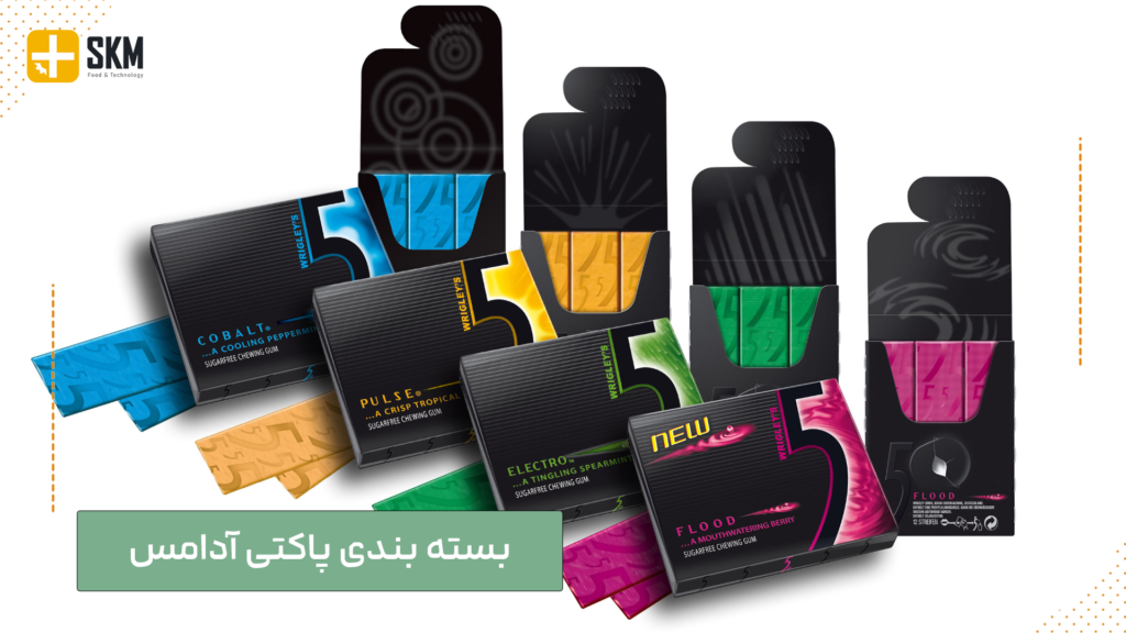 بسته بندی پاکتی آدامس